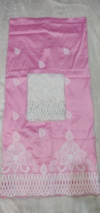 Tela de Seda Tafetán Nigeriana George Wrapper de Calidad Superior, Impresionante Diseño Floral, Transpirable, Antiestática, 120 GSM - Product Image 6