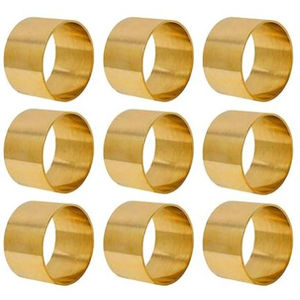 Rond de serviette rond en or de conception admirable Rond de serviette en métal de qualité créative pour la vaisselle d'hôtel Anneau de tissu de support de tissu - Product Image 3