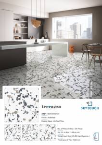 Carrelages de marbre terrazzo pour salle de bain moderne 60x60 en bois pour extérieur homogènes Carrelages de sol en céramique de porcelaine - Product Image 3