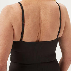 New Summer High Support Breathable Sport Bra Quick Dry Thin Belt Yoga Bra Convertible Straps Front Fitness Vest <b>Color</b> Matching - Product Image 4