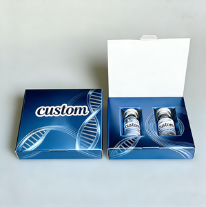 Emballage de médicaments personnalisé avec logo imprimé, étiquette de flacon de 2 ml/3 ml/10 ml et boîte à peptides, 1 paquet de 2 flacons, insert en plastique pour plateau, boîte holographique - Product Image 2