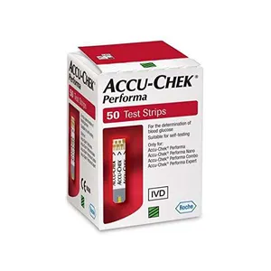 Accu-Chek Active Blood Glucose Test Strips, Pack of 50 Test strips (Multicolor)