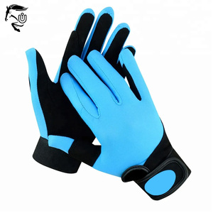 Gants d'équitation en cuir d'hiver de haute qualité 2024 avec poignées, design à doigts complets pour un usage sportif unisexe - Product Image 5