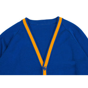 B2B bleu couleur sororité hiver acrylique Cardigan pull couleur personnalisée et broderie tricot pull sororité University College - Product Image 2