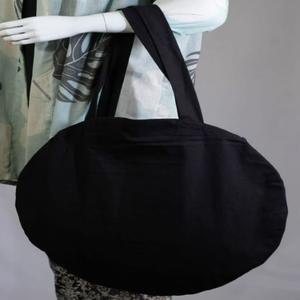 Sac fourre-tout personnalisé pliable grande capacité en toile de coton décontracté, surdimensionné, écologique, recyclé, avec fermeture éclair, tendance - Product Image 6