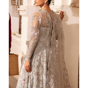 เดรสงานแต่งทำมือคุณภาพระดับพรีเมียมของผู้หญิงเดรสมีระบายความยาวถึงพื้นเดรสเจ้าสาวสไตล์ปากีสถานอินเดียสำหรับงานกลางคืน - Product Image 4