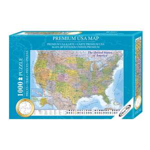 USA Map <b>Puzzle</b> Custom 1000-<b>Piece</b> Jigsaw Educational Animal Toy From MAPS in MINUTES Free Sample DIY Logo - Product Image 1