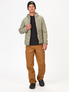 Manteau long d'hiver matelassé à capuche épais rembourré thermique isolé vers le bas mode veste bouffante extérieure pour hommes - Product Image 2