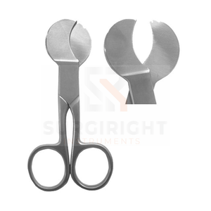 กรรไกรตัดสายสะดือ4นิ้วใบมีดโค้งทื่อโดยเครื่องมือ surgirlight - Product Image 3
