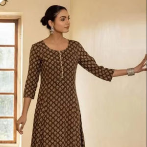 Conjunto de Chanderi Kurti de algodón para mujer al por mayor, Ropa Étnica bordada elegante Dupatta inferior para ocasiones festivas de fiesta, secado rápido - Product Image 1