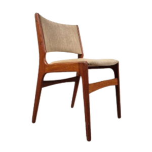 Modern Eco-Friendly Lightweight Dining Chairs with Teak Wood <b>Frame</b> and Wood Upholstery for Villa and Home Use - Product Image 1