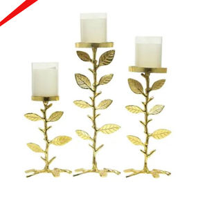 Nouveau bougeoir long fini argent pour la maison - Product Image 2