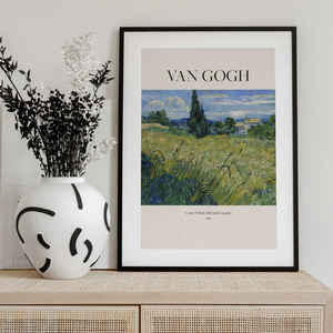 Campo de trigo verde de estilo moderno con impresión de Cypress 1889 de Van Gogh - Product Image 4