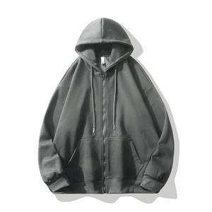 Sudaderas con cremallera para hombre, ropa de calle, sudadera con cremallera de invierno de lana de algodón con bolsillos de canguro, sudaderas con capucha de peso pesado personalizadas - Product Image 3