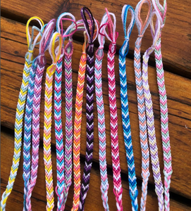 Friendship <b>Bracelet</b> or <b>Anklet</b> Chevron - Colorful - String - Trendy - *CUSTOMIZABLE* - Product Image 2