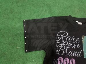 2026 High Quality Custom DTG DTF Screen Printing and Rhine Stones in Sleeves 100% Cotton Plain <b>T</b> <b>Shirt</b> For Men - Product Image 4