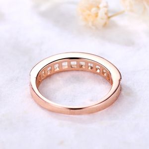 แหวนทองชั้นดีดีไซน์ใหม่หรูหราประดับอัญมณีสีรุ้งมูนสโตน - Product Image 4