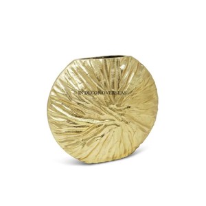Recién llegado, aspecto precioso, lujo, calidad, Metal, alto grado, chapado en oro, florero, decoración del hogar, accesorios, suministros - Product Image 1