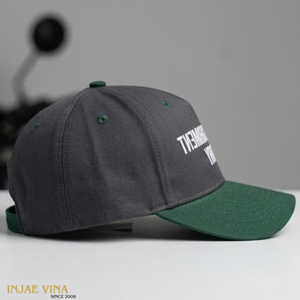 Casquette de baseball 5 panneaux personnalisée avec logo OEM ODM, fabriquée au Vietnam, bicolore, haute qualité, structurée, sport, mode, pêche, en toile, snapback - Product Image 3
