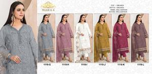 ชุดสูทผ้าโปร่งบางแบบหนาของปากีสถานพร้อมงานปักเลื่อมที่ทันสมัยและรายละเอียดของโมติสำหรับงานเลี้ยงเทศกาลและงานแต่งงาน - Product Image 6