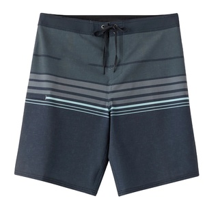 Custom <b>Men's</b> Summer Breathable Mid Waist Polyester Board <b>Shorts</b> Solid Pattern Printed Couple Beachwear Front Logo Drawstring - Product Image 1