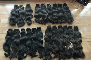 พื้นผิวธรรมชาติผมกัมพูชาดิบหยักธรรมชาติผลิตภัณฑ์ยอดนิยมกลุ่มผมขายส่งผู้ขายผมบริสุทธิ์ - Product Image 4