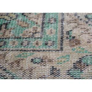 Alfombra de Lana Anudada a Mano, Color Beige Marrón Vintage, para Uso Doméstico, Sala de Estar, Pasillo, Entrada, Dormitorio Juvenil, Diseño de Medallón Rectangular - Product Image 3