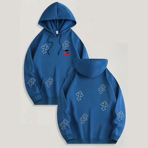 Sudaderas con Pedrería para Hombre, Diseño Personalizado, Tallas Grandes, Servicio OEM a Precio Económico - Product Image 1