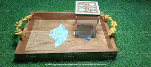 ชุดโถอะคริลิคสุดหรูพร้อมถาดไม้ฝังเปลือกหอยคอลเลกชันของขวัญรุ่นพิเศษสำหรับงานเฉลิมฉลองวันอีดรอมฎอน - Product Image 3