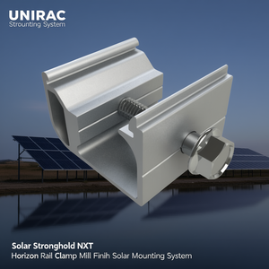 ระบบติดตั้งแผงโซลาร์เซลล์ UNIRAC Stronghold NXT Horizon Rail Clamp Mill Finish - Product Image 3