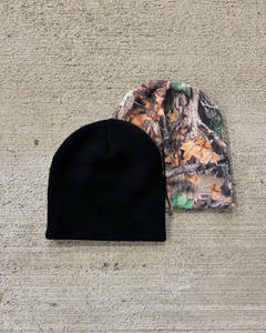 Fabrication OEM Impression numérique de motifs d'arbres Bonnets d'impression par sublimation de chapeau en acrylique jacquard d'hiver - Product Image 3