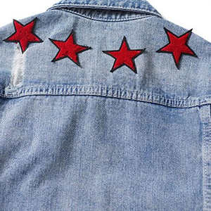 แจ็กเก็ตยีนส์สำหรับผู้ชายปกตั้งลำลองทำจากโพลีเอสเตอร์มีกระดุมติดกลางแจ้งมี100% - Product Image 3