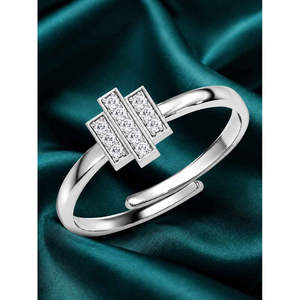 Anillos de Plata de Ley 925 de Primera Calidad para Mujer, Chapados en Rodio con Piedra Natural de Diamante, Joyería Fina, Tipo Anillo para Hombre - Product Image 2