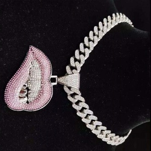 VVS Moissanite เพชร925สเตอร์ลิงเงินผ่านเครื่องทดสอบเพชรแบบกำหนดเองจี้ตัวอักษรสำหรับผู้ชาย - Product Image 4