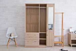 Armario abierto moderno con puerta de MDF Muebles de dormitorio contemporáneos para el hogar Villa Hotel - Product Image 5