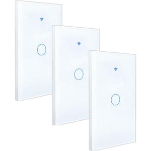 Lámparas Wi-Fi, MXTUF-003, 3 Piezas, 3x1 Vía, 2.4GHz, 100-250V AC, 50-60Hz, 300W x Vía, 10A, Blanco. - Product Image 1