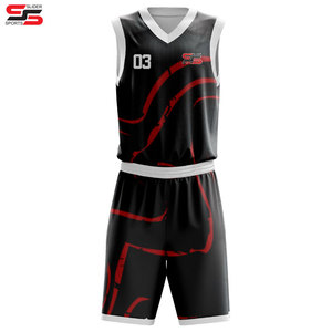 Uniformes de baloncesto bordados de secado rápido Trajes de equipo al por mayor para múltiples equipos - Product Image 1