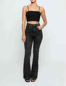 กางเกงยีนส์ผ้าเดนิมเข้ารูปชายเอวกลางตรงระบายอากาศได้ดีสไตล์สตรีทแวร์ฤดูร้อน - Product Image 5