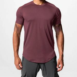 Tops informales atléticos de verano para hombre, camiseta para correr de manga corta de algodón 100%, ropa de calle transpirable de secado rápido de Color sólido - Product Image 5