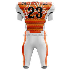 Ensemble d'uniformes de sport personnalisés pour le football américain, matériau léger et confortable, parfait pour les clubs et les écoles - Product Image 3