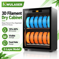 Boîte de séchage de filament pour imprimante 3D à faible humidité avec tamis moléculaire, armoire de stockage de filament à alimentation directe pour PLA, PETG, ABS, TPU, Nylon