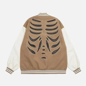 Vestes universitaires pour hommes personnalisées en gros, 100% laine, broderie, patchs en chenille, mode masculine, streetwear, veste vintage personnalisée - Product Image 2