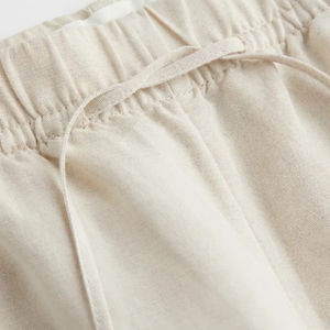 Respirant léger femmes coton lin pantalon lâche longs bas été entraînement Fitness pantalon OEM entretenu - Product Image 2