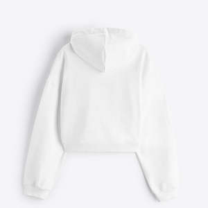 Cropped Hoodie <b>Men</b> 100% Cotton Oversize Drop Shoulder Streetwear Heavyweight Custom logo Zipper-up Blank <b>Crop</b> <b>Top</b> Autumn Print - Product Image 6