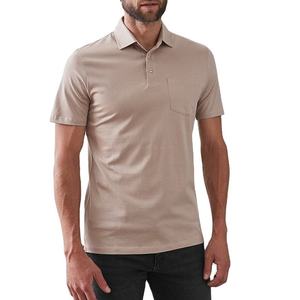 Polo de Punto Personalizado con Logotipo para Hombre, de Manga Corta, Corte Ajustado, Color Sólido, para Verano, Suéter de Punto, para Golf - Product Image 1