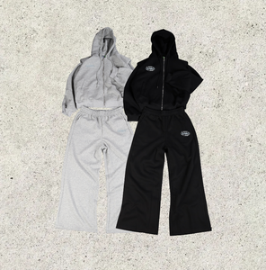 Conjunto de Sudadera con Capucha y Pantalones de Chándal de Algodón 100% de Alto Gramaje para Invierno, Tallas Grandes, Personalizable - Product Image 3