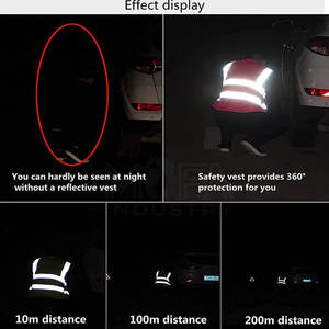 Chaleco DE SEGURIDAD duradero con alta reflectividad, ajuste ajustable y bolsillos para herramientas e insignias de identificación - Product Image 6