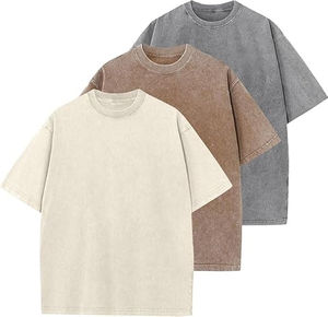 Les meilleurs fabricants pakistanais sur mesure ont fabriqué un t-shirt pour homme lavé à l'acide | T-shirt lourd à coupe ample à épaules tombantes pour hommes - Product Image 6