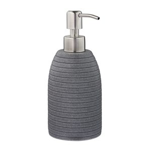 New Modern Design Round Soap Dispenser for Home Hotel Bathroom & Kitchen High Quality Metal <b>Tabletop</b> Hand Wash Pump - Product Image 1