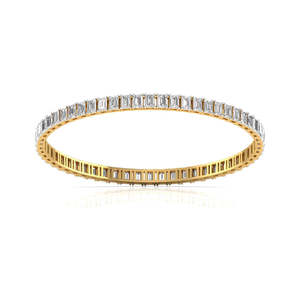 Exclusive 14kt Rose Gold Lab Grown Diamond <b>Bangle</b> for Women Custom Unique Design Trendy Style Perfect Gift for Occasions - Product Image 3